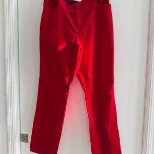 Talbots Red Women's Velveteen Pants